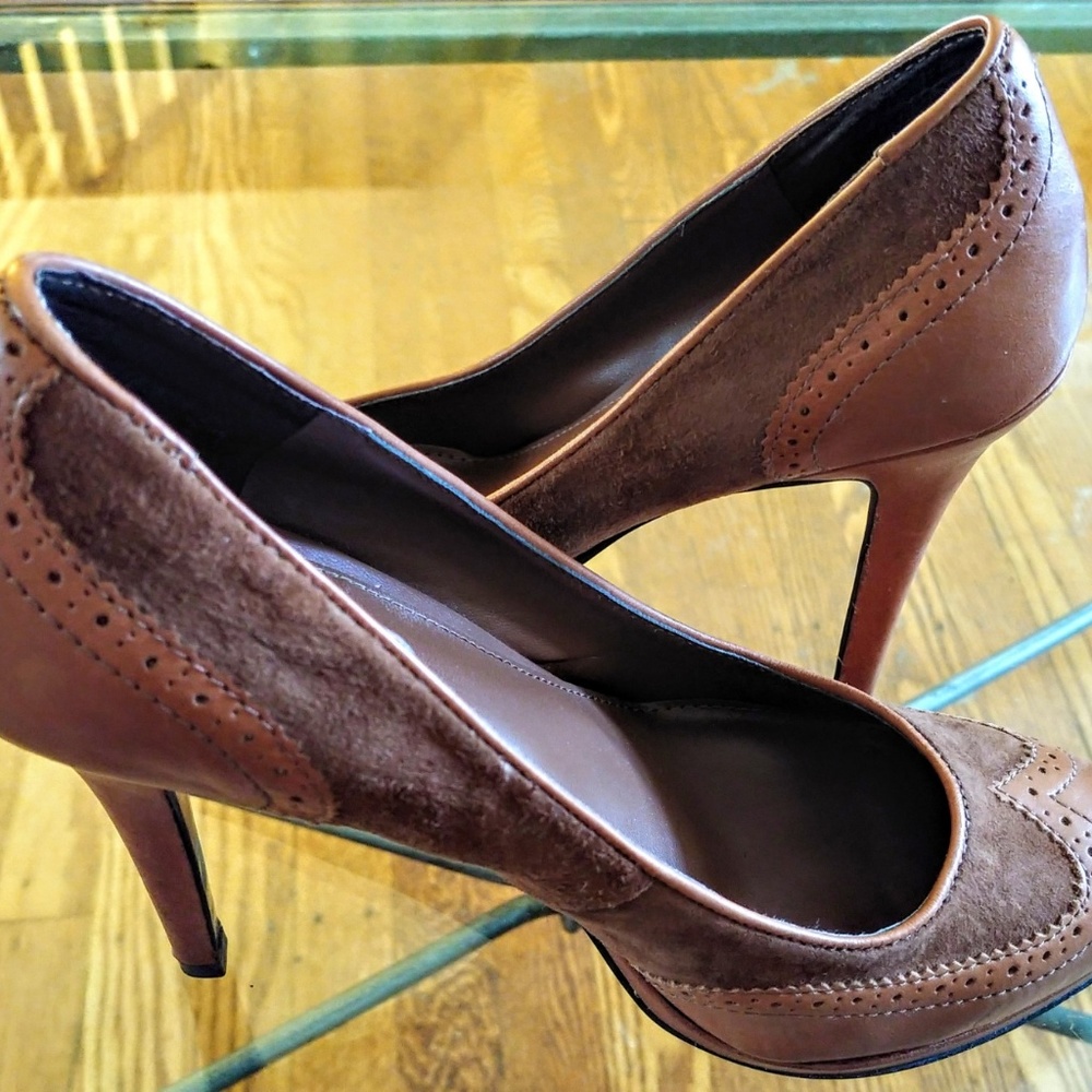 Ralph Lauren Platform Pumps - Tan